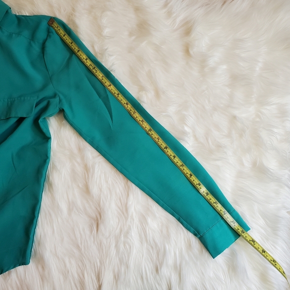 Turqoise Button-Up Top - Picture 10 of 10